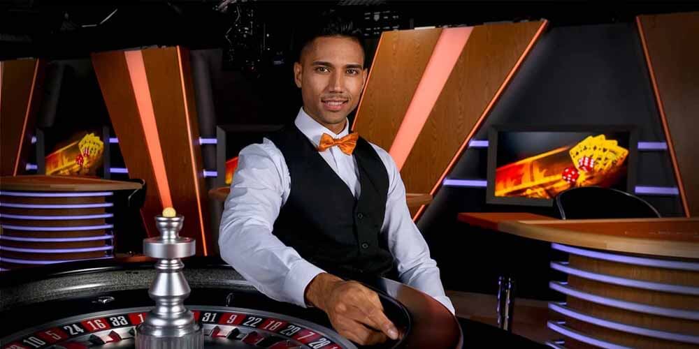 Dealer in the live casino